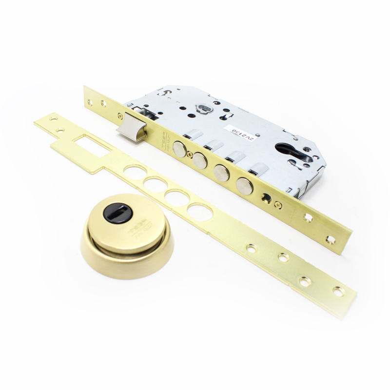 Fechadura de embutir madeira Tesa R200B, entrada 60 mm, latão