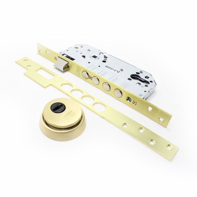 Fechadura de embutir madeira Tesa R200B, entrada 50 mm, latão