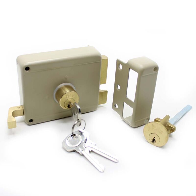 Fechadura de sobrepor Yale 61000501 (tipo 720) cilindro solto, direita, entrada 5 cm