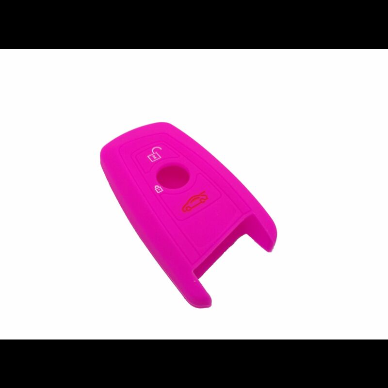 Capa silicone BMW, três botões, rosa