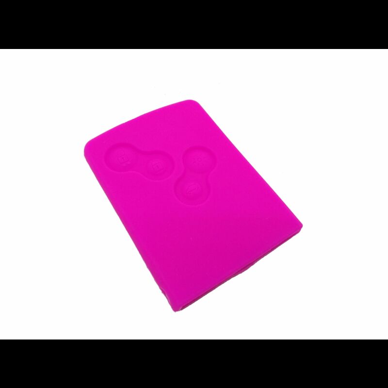 Capa silicone Renault, quatro botões, rosa