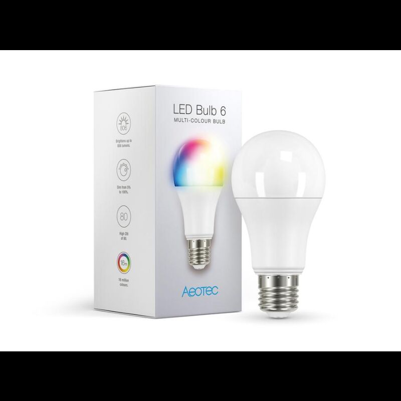 Lampada Aeotec Led 6 Multi-Color (E27)