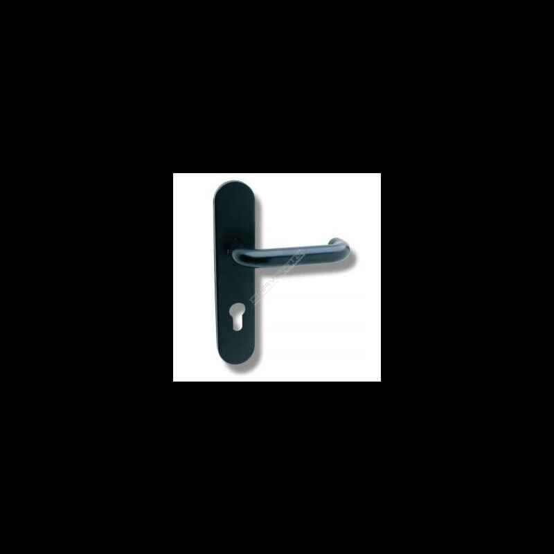 Puxador de muleta, com espelho comprido, negro