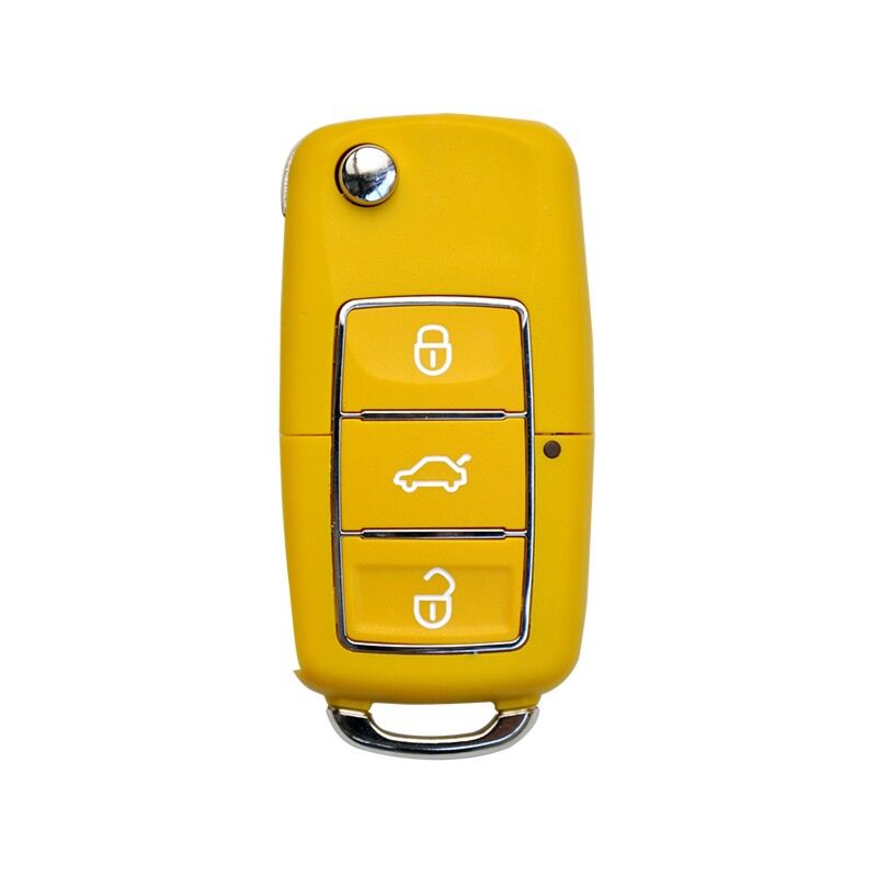 Comando KD 3 Botões tipo VW Amarelo