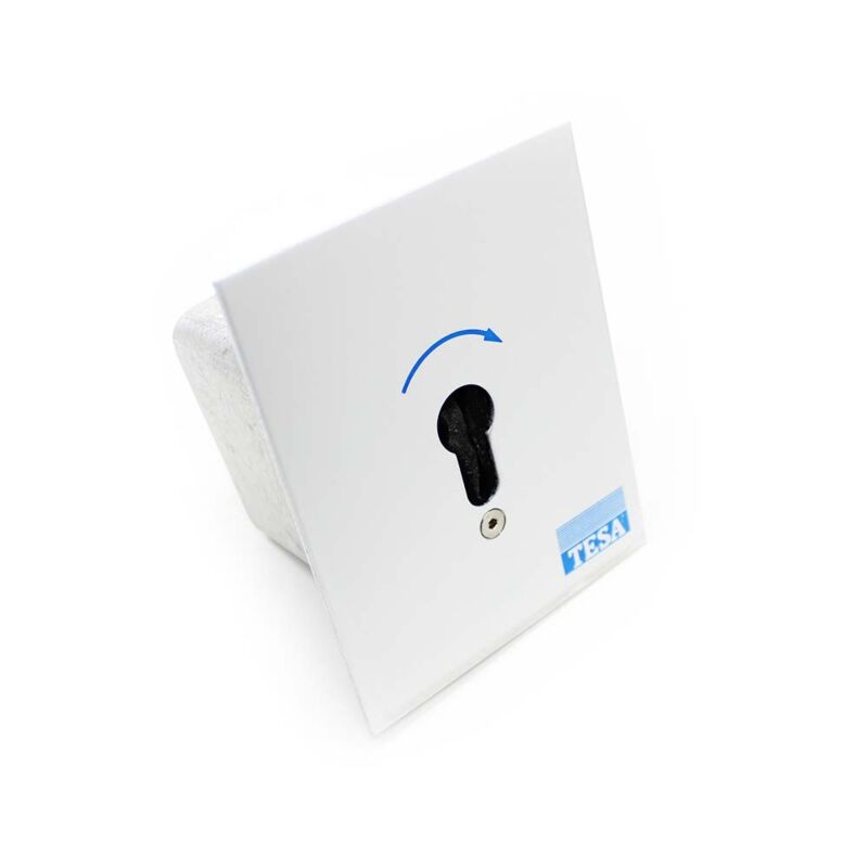 Fecho Tesa 687SC1M220, 1 micro comutador, embutir