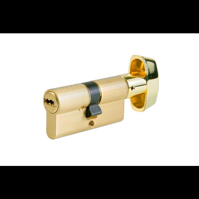 Cilindro Tesa TX80 30x30mm latonado com botão