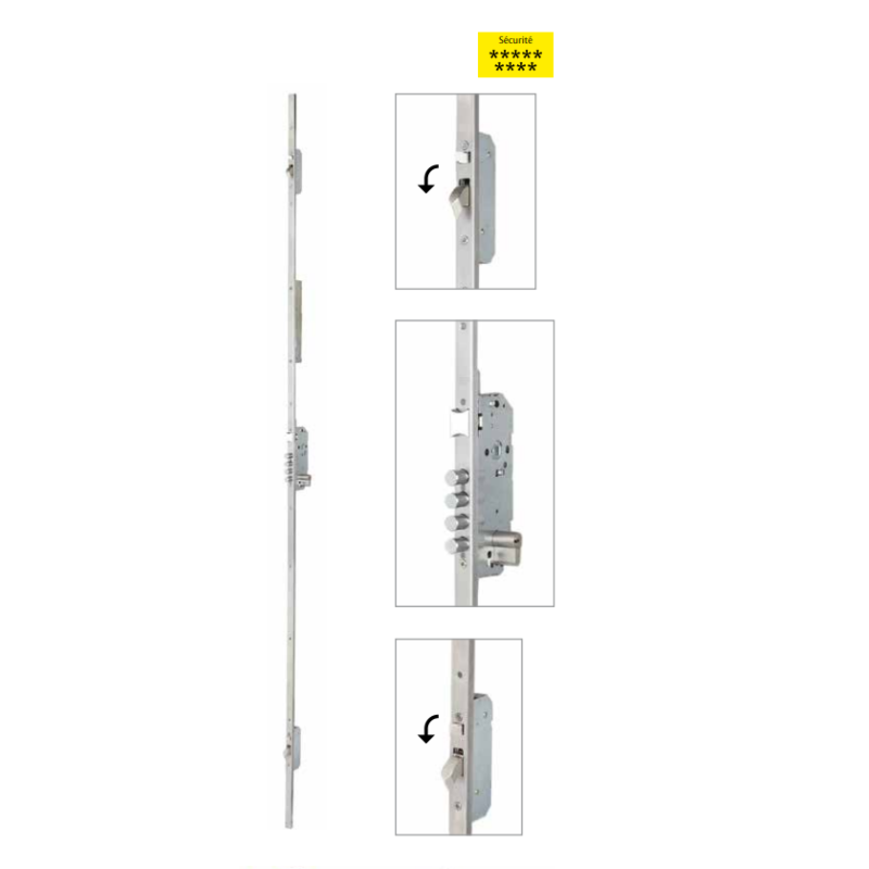 Fechadura Tesa 3 pontos Motorizada TMB3566LE