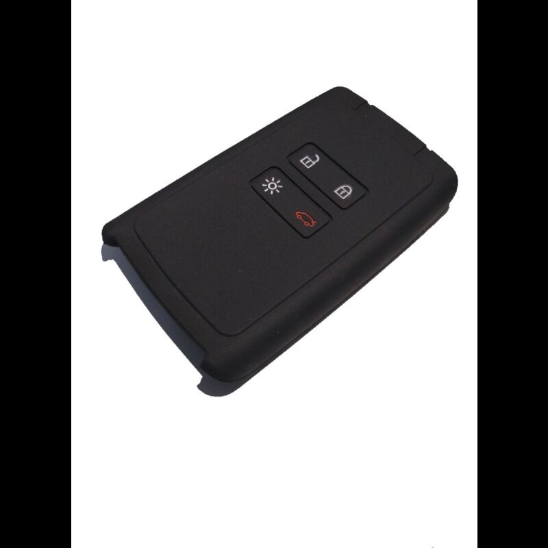 Capa silicone Renault, quatro botões, Smartkey proximidade, negro