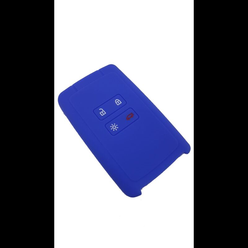 Capa silicone Renault, quatro botões, Smartkey proximidade, azul