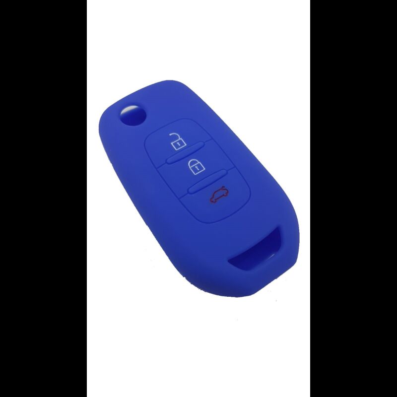 Capa Silicone Renault Três Botões Azul