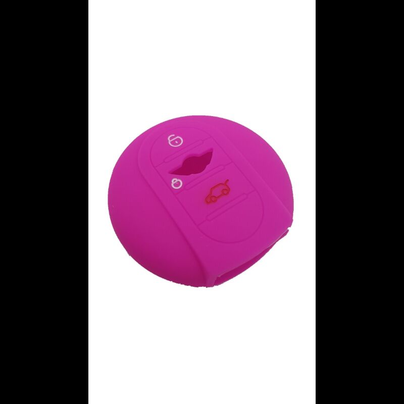 Capa silicone MINI, três botões, Smartkey proximidade, rosa