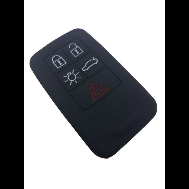 Capa silicone Volvo, cinco botões, negra