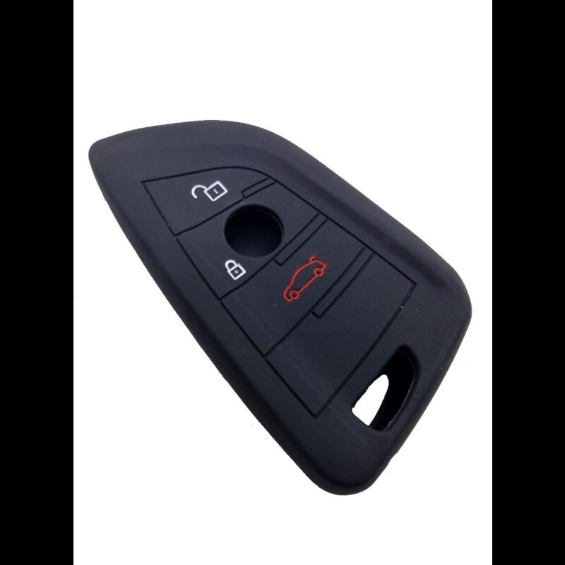 Capa silicone BMW, três botões, negra