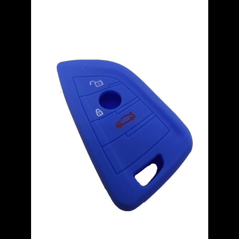 Capa silicone BMW, três botões, azul