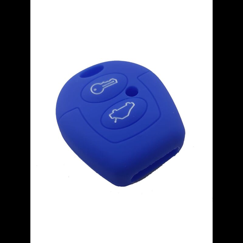 Capa silicone Volkswagen, dois botões, azul