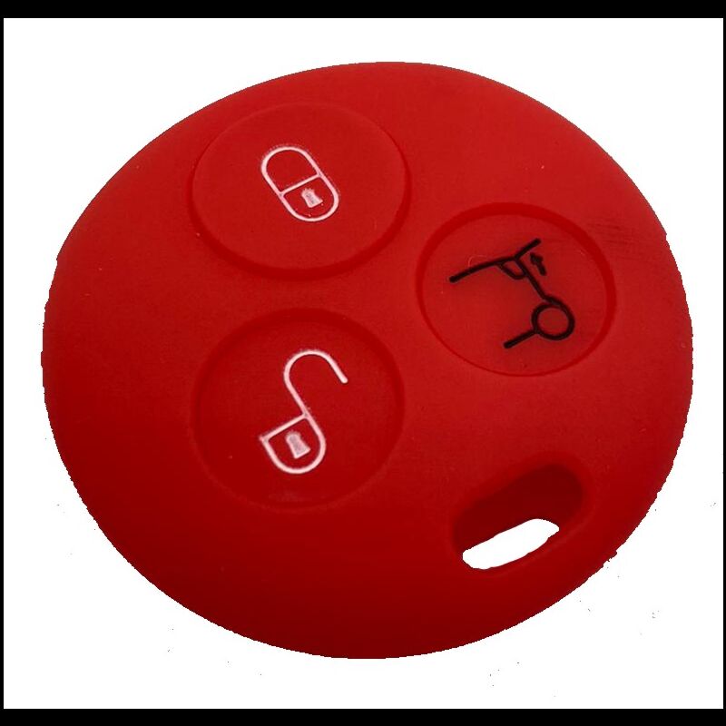 Capa Silicone Smart Três Botões Antiga Vermelha