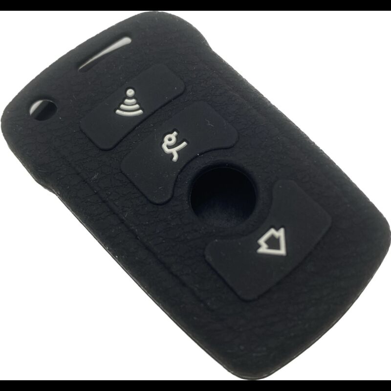 Capa silicone BMW, três botões, negro