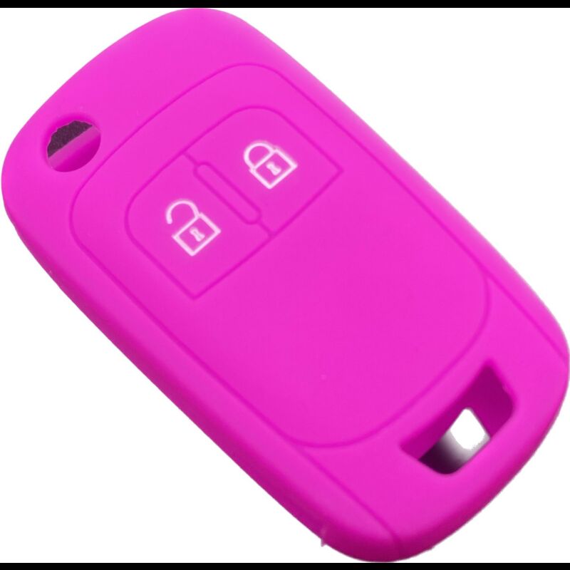 Capa silicone Opel, flip dois botões, rosa