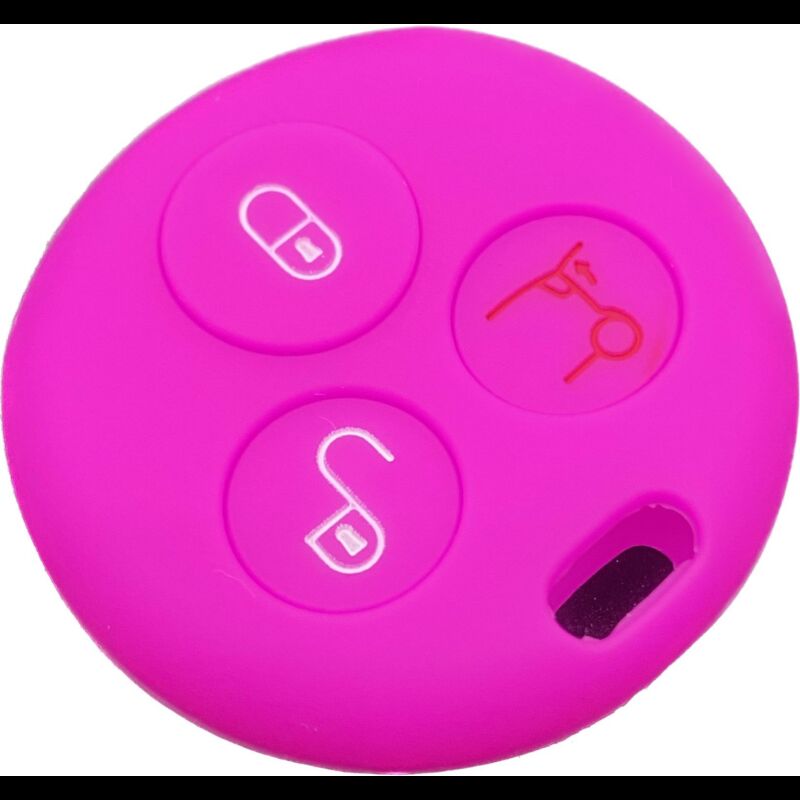 Capa silicone Smart, três botões (antiga), rosa