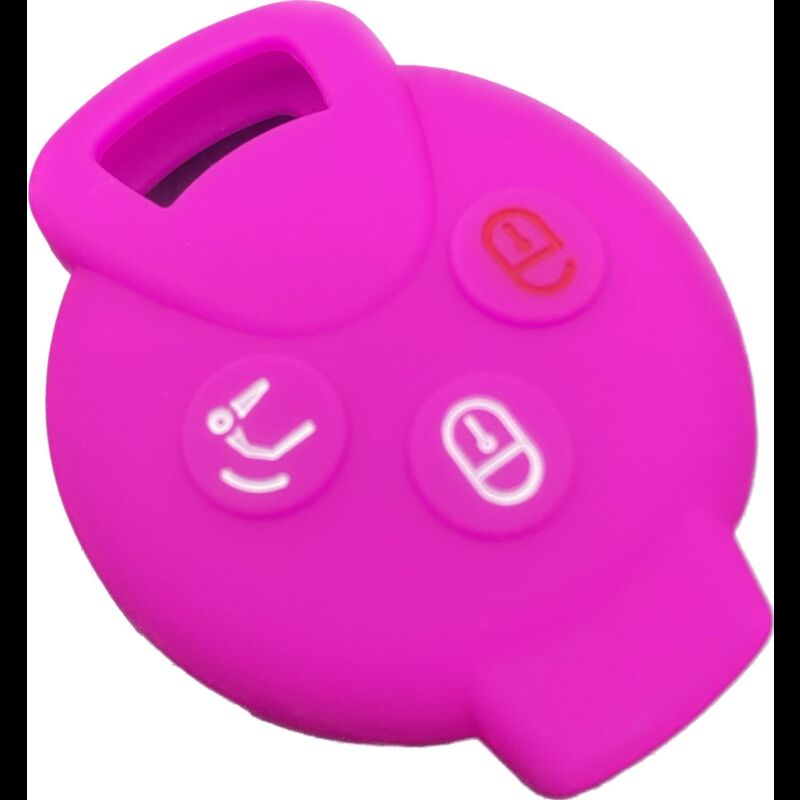 Capa silicone Smart, três botões, rosa