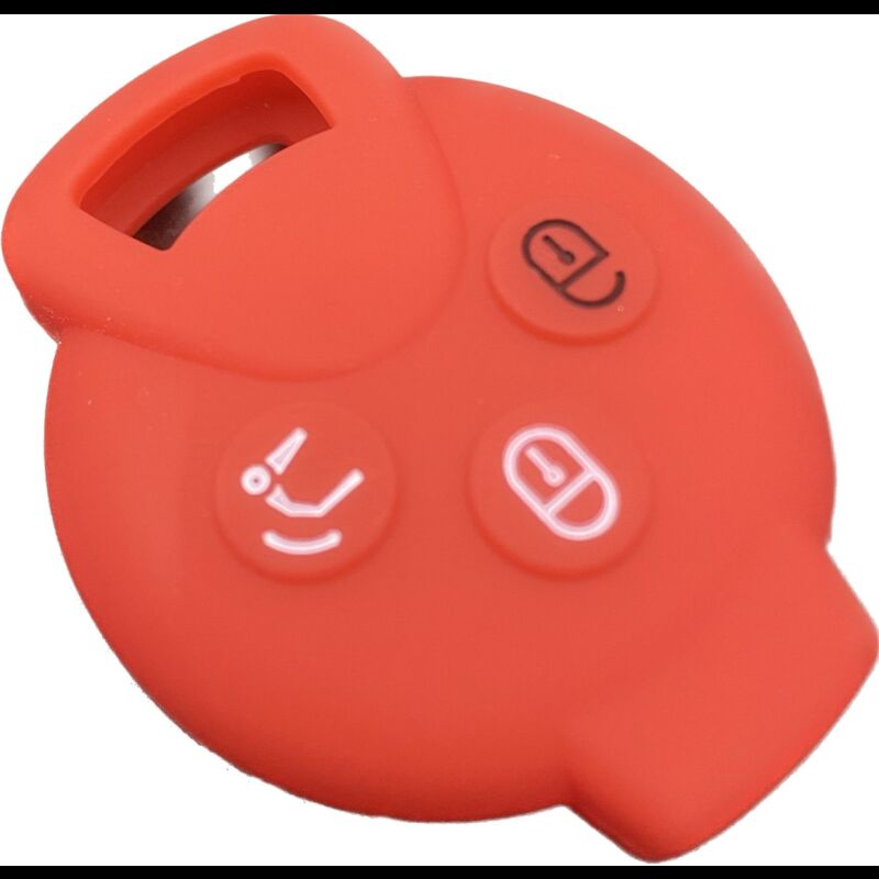Capa Silicone Smart Três Botões Vermelha