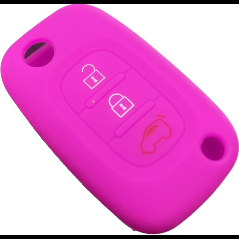 Capa silicone Smart, três botões, rosa