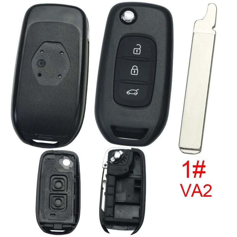 Caixa Para Comando Renault Flip 3 Botões