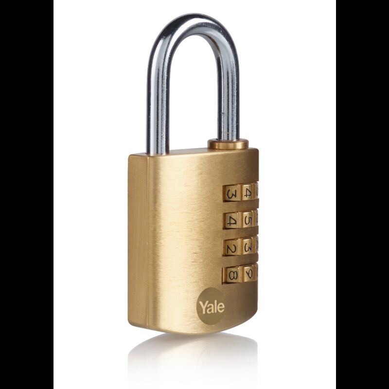 Aloquete Yale 40mm de combinação 4 dígitos, latão