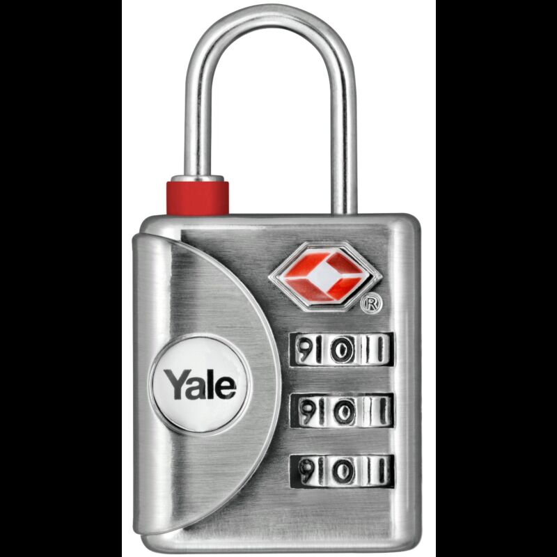 Aloquete Yale de viagem TSA, combinação 3 dígitos