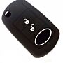 Capa silicone Land Rover, três botões, negra