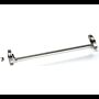 Barra antipânico Tesa 1910 de sobrepor, com 1 ponto de fecho/trinco lateral, em inox satinado
