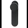 Puxador redondo Yale YPCF4403, fixo, com espelho comprido cego, negro