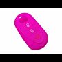 Capa silicone Alfa Romeo, três botões, rosa