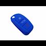 Capa silicone Audi, três botões, azul