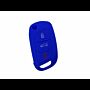 Capa silicone Citröen, nova flip três botões, azul