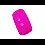 Capa silicone Fiat, flip três botões, rosa