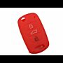 Capa silicone Kia, três botões, vermelho