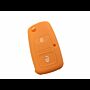 Capa silicone Volkswagen, dois botões, laranja