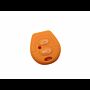 Capa silicone Volkswagen, dois botões, laranja