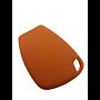 Capa silicone Mercedes, três botões, Smartkey (antiga), laranja