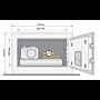 Cofre YALE hotel pequeno YSG/200/DB2
