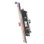 Fechadura ISEO Electa 782002302 para montantes, entrada 30mm