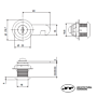 Fecho JNF FC7715.30 com 30 mm de comprimento