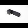 Puxador redondo Yale YPCF4403, fixo, com espelho comprido cego, negro