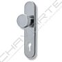 Puxador redondo Yale YTTF72UIS, fixo, com espelho comprido, cromado (descontinuado)