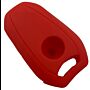 Capa Silicone Peug Três Botões Smartkey Vermelha