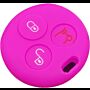 Capa silicone Smart, três botões (antiga), rosa