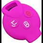 Capa silicone Smart, três botões, rosa