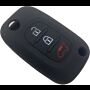 Capar silicone Smart, três botões, negro