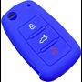 Capa silicone Volkswagen, três botões, azul